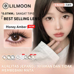 [Fuji Favorite] Lilmoon Softlens Kualitas Jepang softlens -0.50 natural contact softlens/softlens warna/Lensa kontak/Japan lens/Lensa minus/softlens brown/Grey