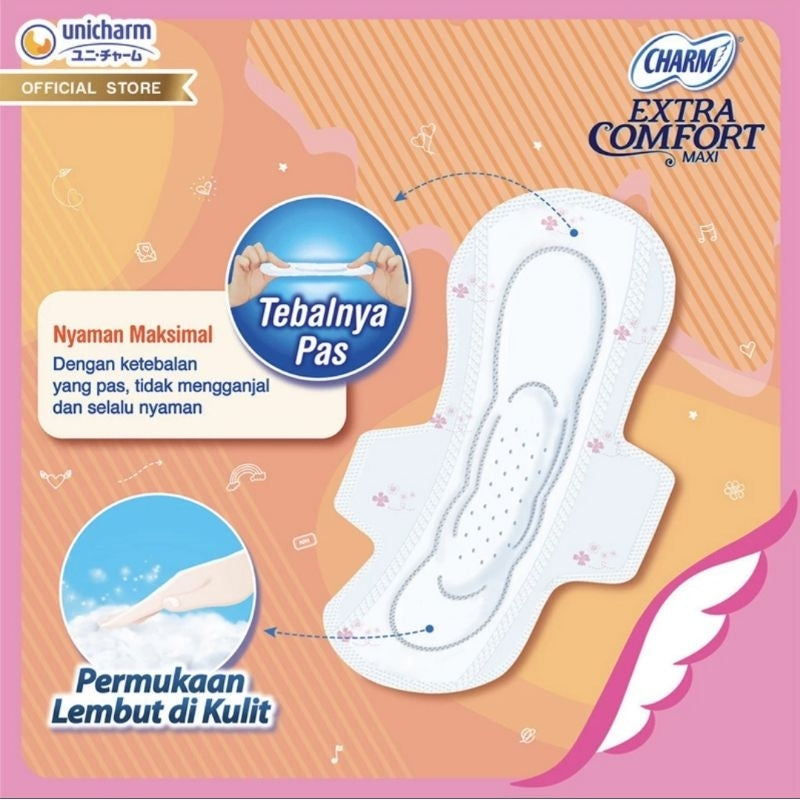 Charm Maxi Pembalut Wanita Wing 26 cm 16 pcs