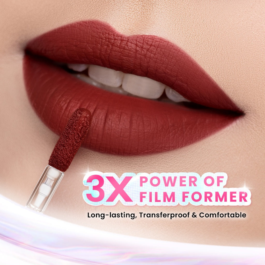 Hanasui Next Level Liplast Cream - Liplast Cream Tahan Lama Pigmented Matte Finish Maximum Coverage Ringan