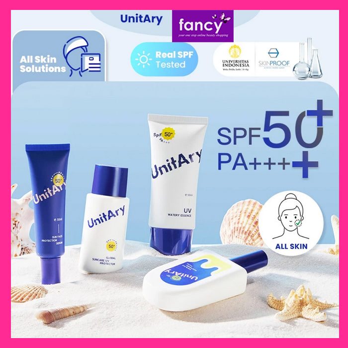 UNITARY Sunscreen All Skin Solutions SPF50 PA++++ Physical | Untuk Kulit Kombinasi / Berminyak / Kering / Sensitif