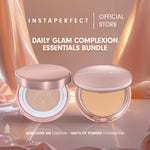 Instaperfect Daily Glam Complexion Essentials Bundle (Skincover Air Cushion + Matte Fit Powder Foundation)