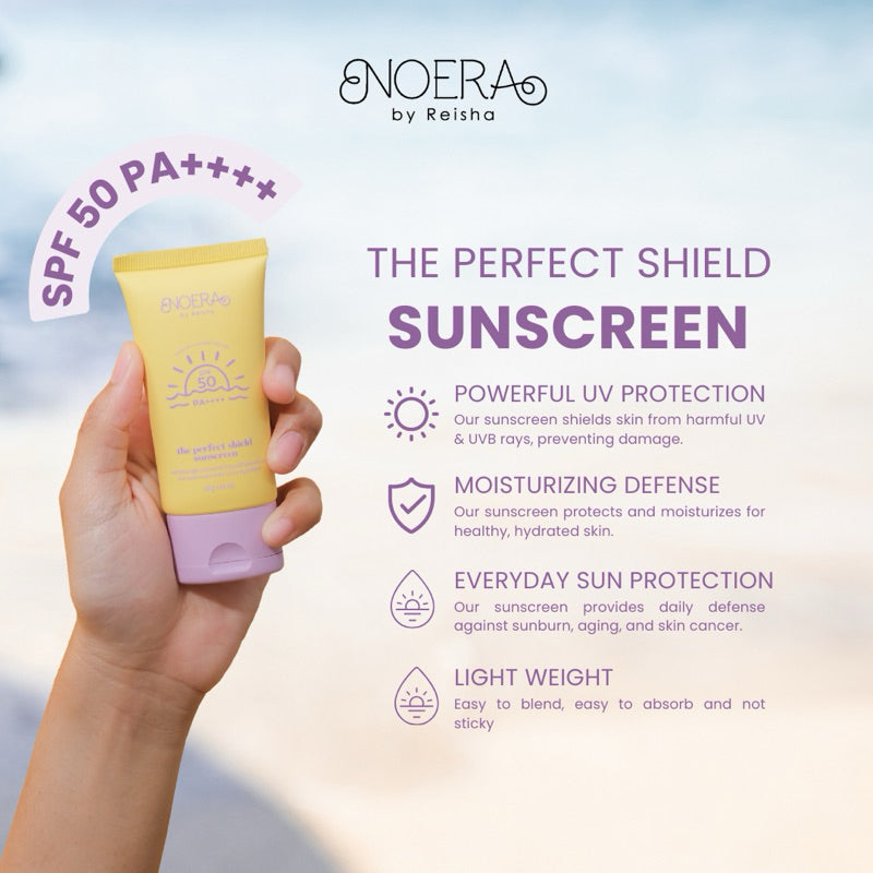 Noera The Perfect Shield Sunscreen Brightening SPF 50 PA++++ | Sunscreen Pelindung Matahari Bluelight Protection