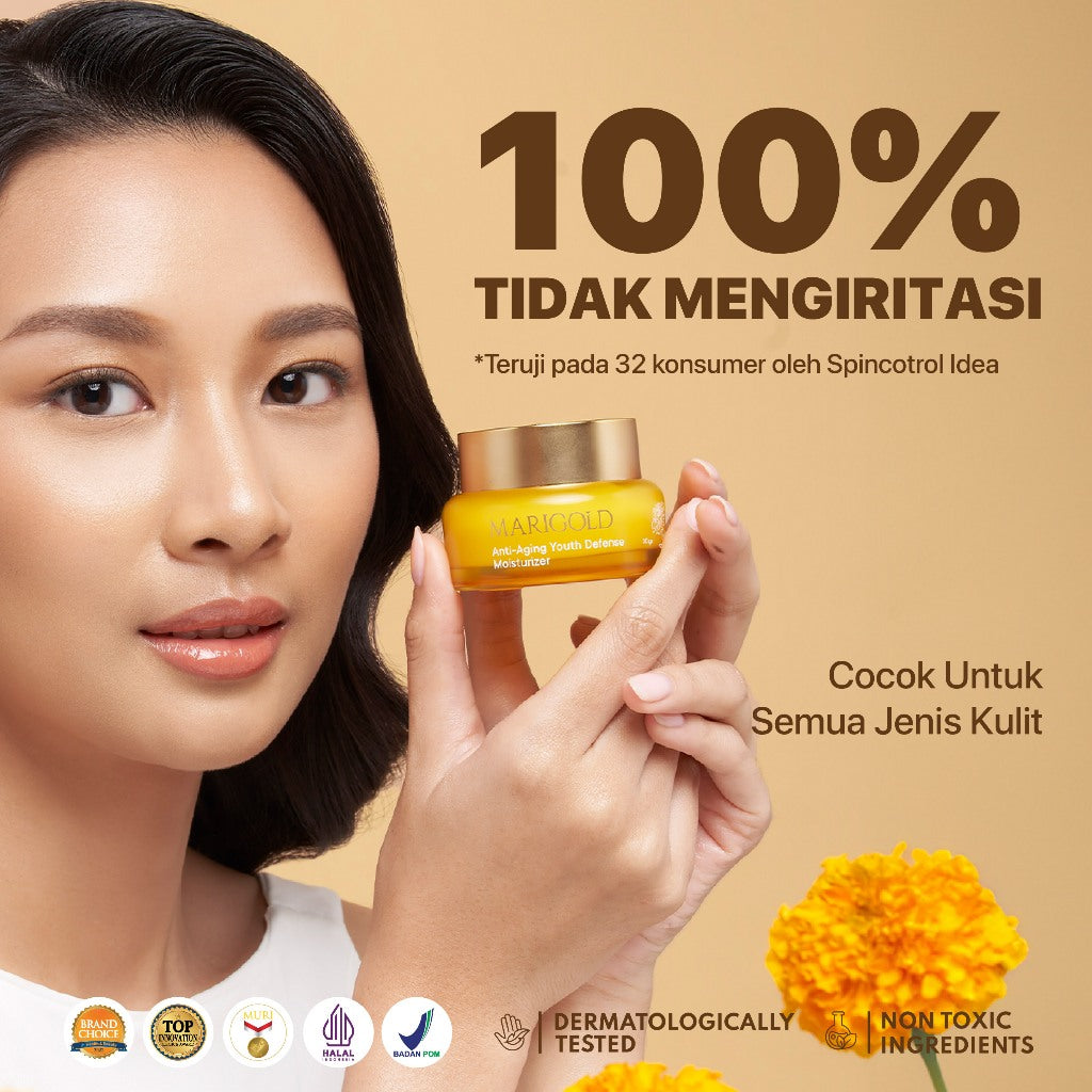 NPURE Marigold Anti-Aging Youth Defense Moisturizer/ Aging Cream / Flek Hitam / Pelembap Awet Muda