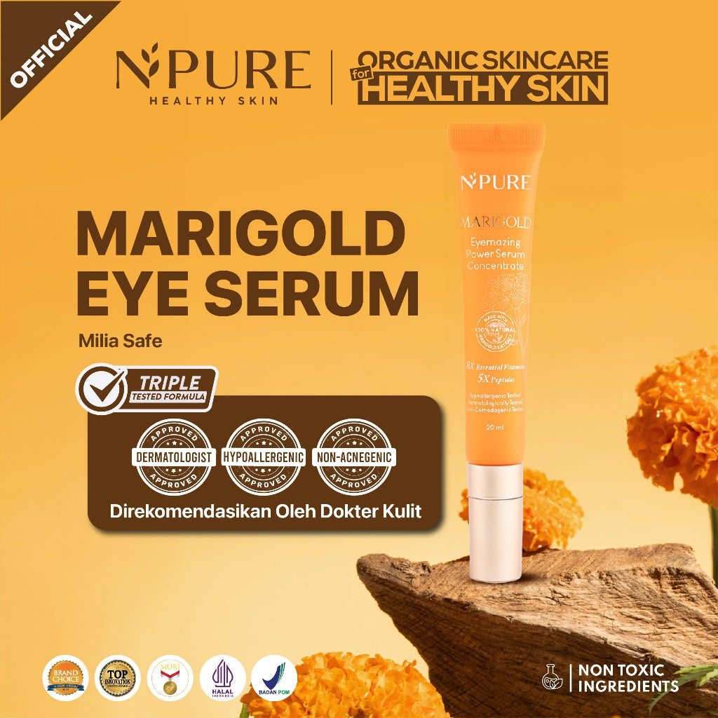 EYE SERUM - NPURE Eye Serum / Marigold / Eyemazing Power Serum Concentrate/ Krim Mata / Anti Mata Hitam Panda / Kantong Mata
