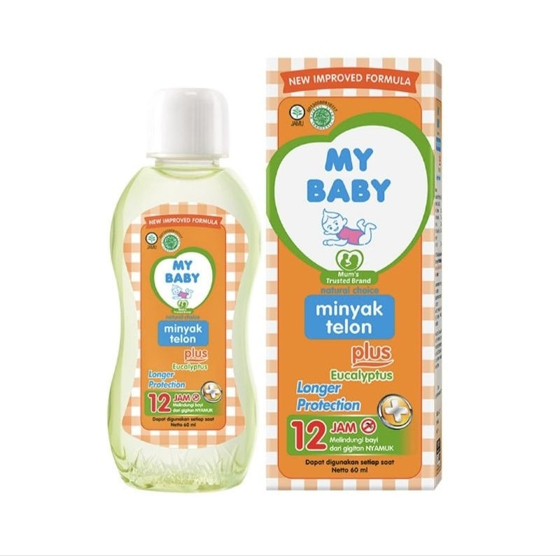 My Baby Minyak Telon Plus Eucalyptus Perlindungan Lebih Lama 60 ml 90 ml
