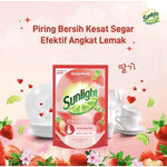 Sunlight Sabun Cuci Piring Extra Korean Strawberry Refill 600 ml