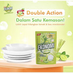Ekonomi Power Liquid Sabun Cuci Piring Sereh & Jeruk Nipis Anti Bau 650 ml