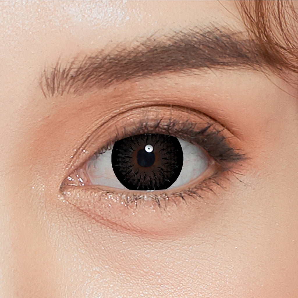 [COD] Full Color Black Rose Softlens - MINUS & NORMAL ! Diameter 14.5mm dan 15.0mm, Water Content 43%, Base Curve 8.6mm - Soflen Minus - Softlens Minus