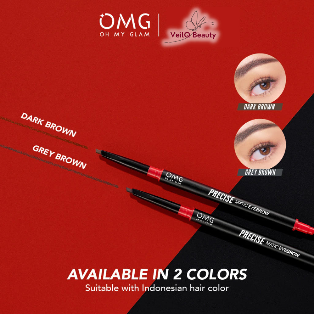 OMG Oh My Glam LASHTENTION Waterproof Mascara Precise Matic Eyebrow