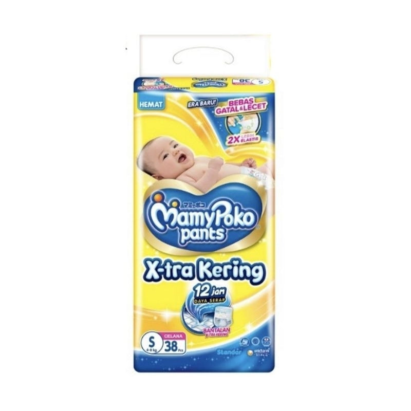 Mamy Poko X-tra Kering Popok Celana Bayi S 38 pcs
