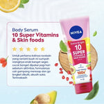 Nivea Extra Bright Serum Pelembap Tubuh 10 Super Vitamin Tube 180 ml