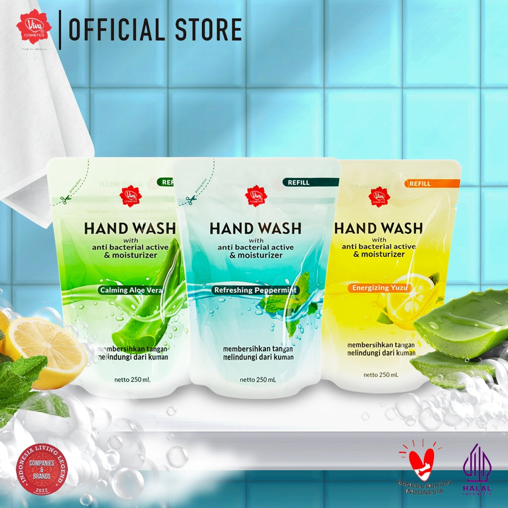 Viva Refill Hand Wash ANTI BAKTERI & ANTI KUMAN - 250 ml (tersedia 3 Varian)