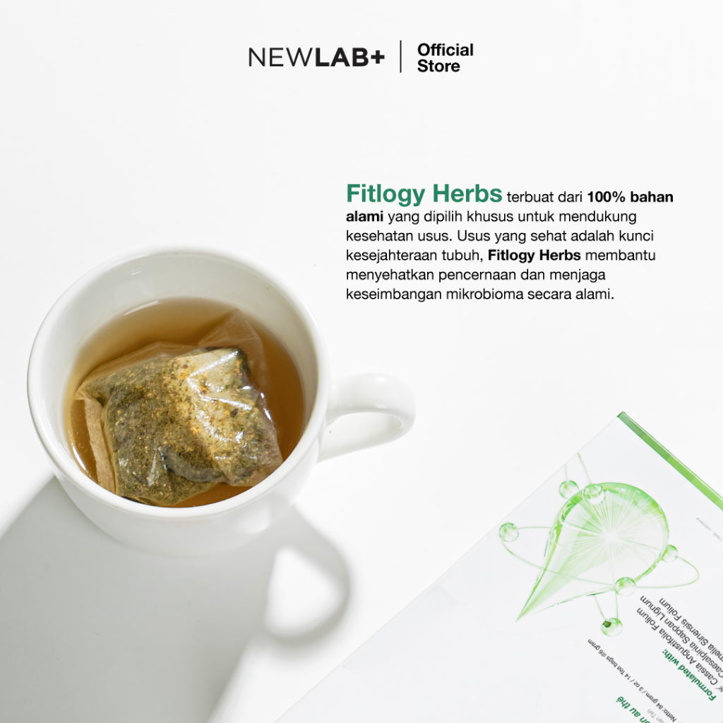 NEWLAB Fitlogy Tea Drink | Herbal Tea | Minuman Teh Hijau Herbal 28 Tea Bags
