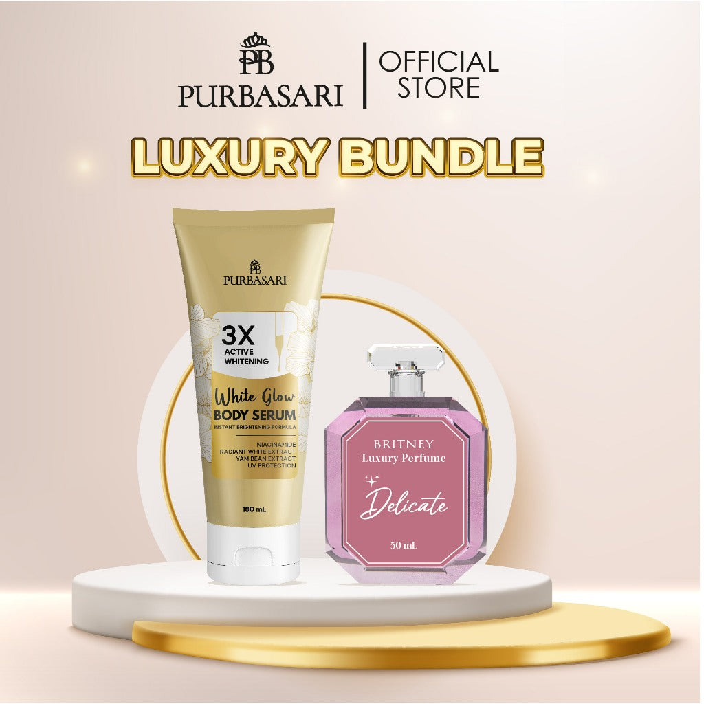 [Luxury Bundle] Purbasari Body Serum White Glow + Britney Luxury Parfume