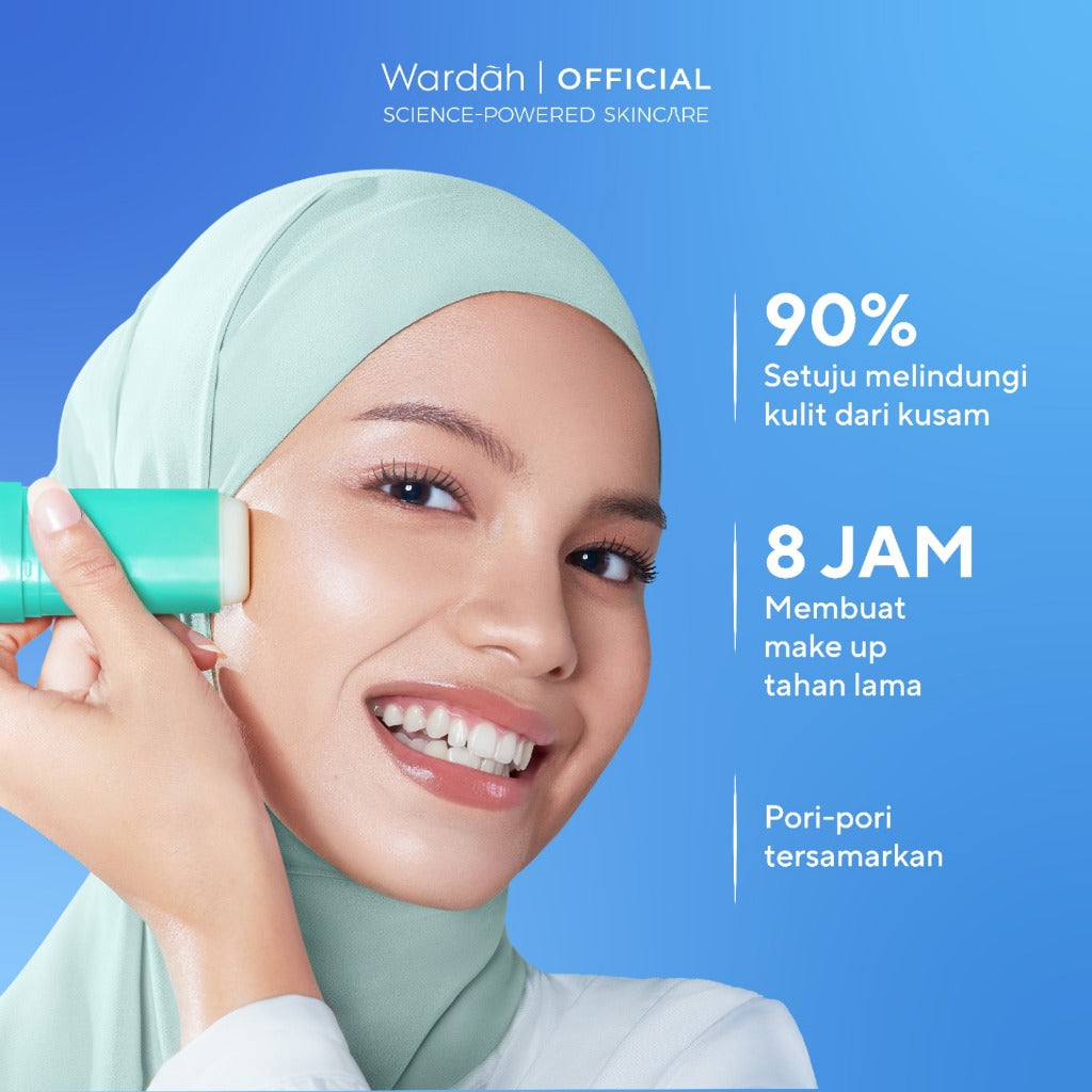 WARDAH UV Shield Light Matte Sun Stick SPF 50 PA +++ 22 g - Sunscreen Wajah 0% Alkohol dan Sebum Control - Tekstur Ringan - Untuk Semua Jenis Kulit - Skincare