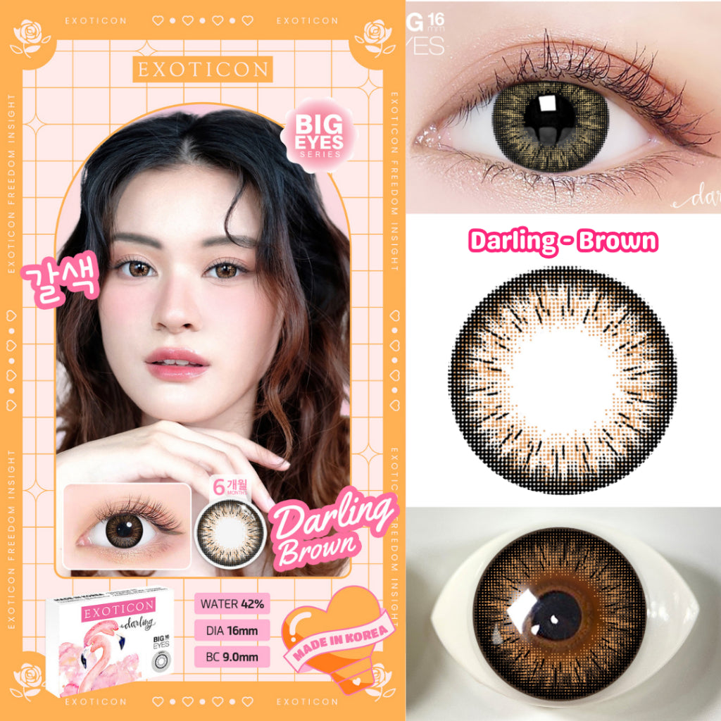Exoticon Softlens Darling Series Grey | Brown | Black | Blue | Soflens Big Eyes | Soflens Minus