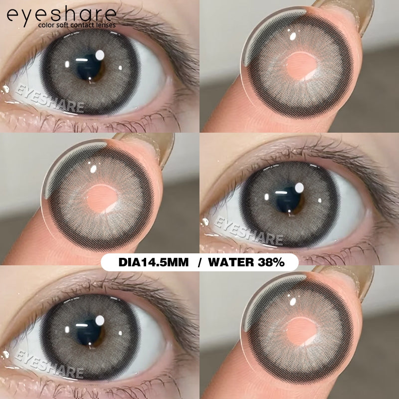 Eyeshare Softlens Blue Big Eyes 14.5mm 14.2mm 1Pasang Soft Lensa Kontak Soflen Blue