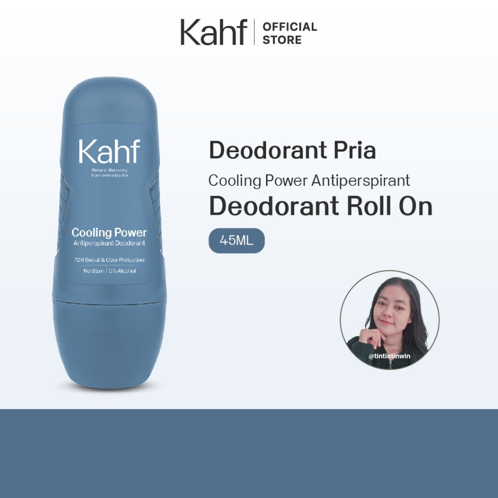 [TINTINTINWIN'S PICKS] Kahf Deodorant Roll On Antiperspirant 45 ml - Deodorant Pria
