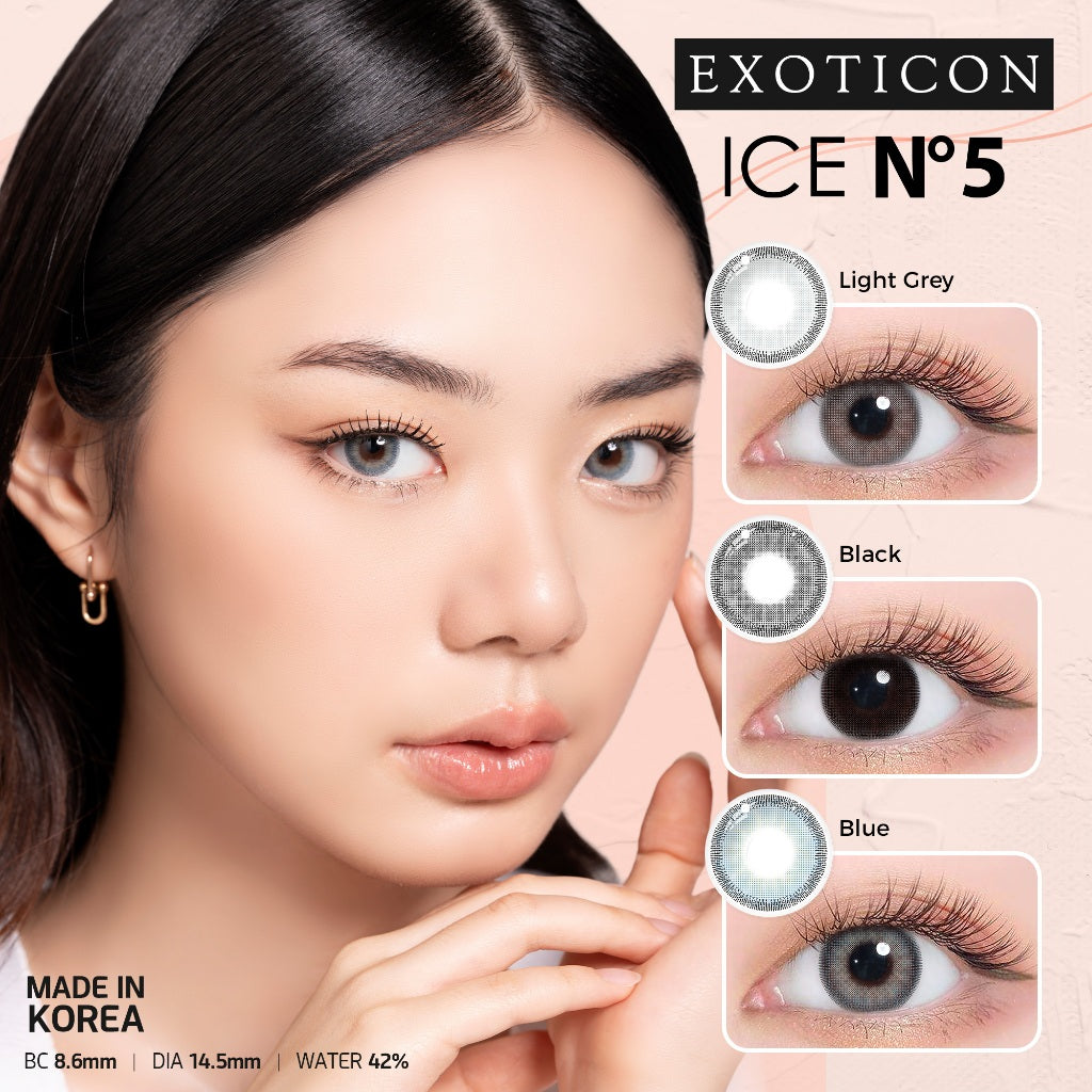 Exoticon Softlens Ice N5 Series Light Grey | Black | Blue | Soflens Korea | Soflens Wedding