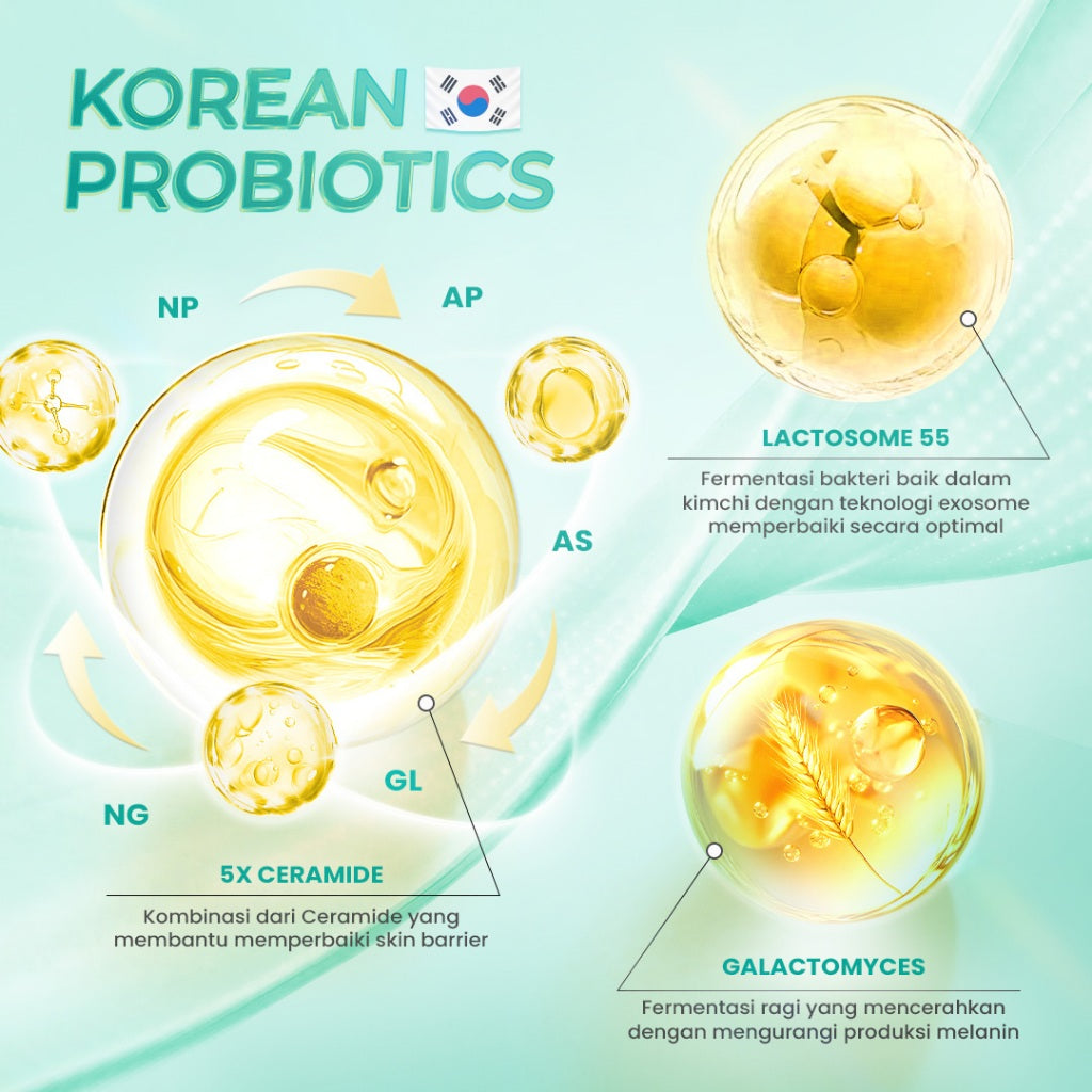 【BIG SIZE】Hanasui Ceramide Probiotics Moisturizer Gel 100ml - Pelembab Ringan Lembap Perbaiki Skin Barrier dan Mencerahkan