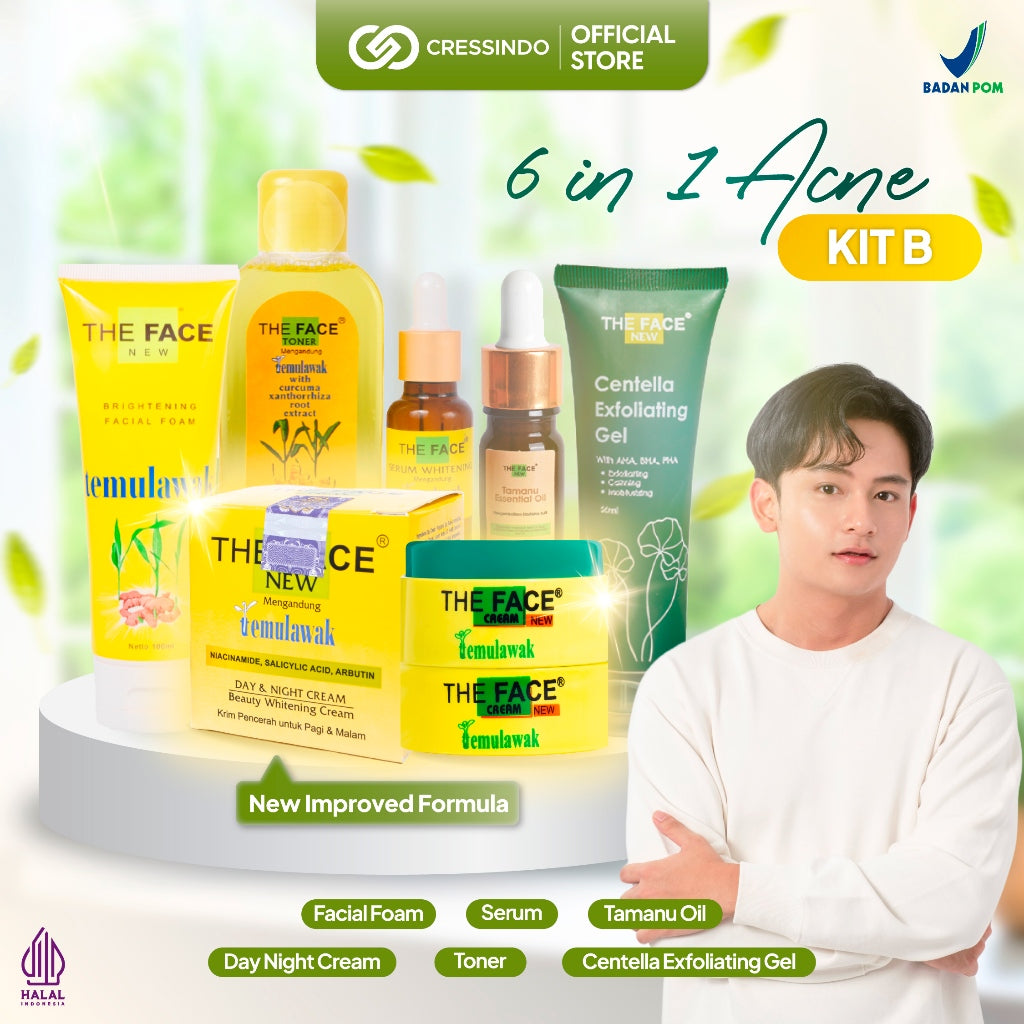 [BPOM] THE FACE Temulawak Acne Package - Paket Perawatan Wajah
