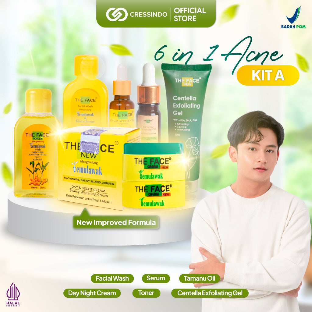[BPOM] THE FACE Temulawak Acne Package - Paket Perawatan Wajah