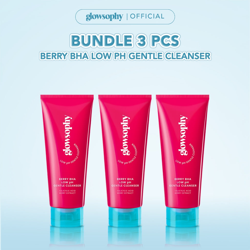 Glowsophy Berry BHA Low pH Gentle Cleanser sabun cuci muka facial wash Acne Prone Skin Friendly Facial Wash Acnes Face Wash