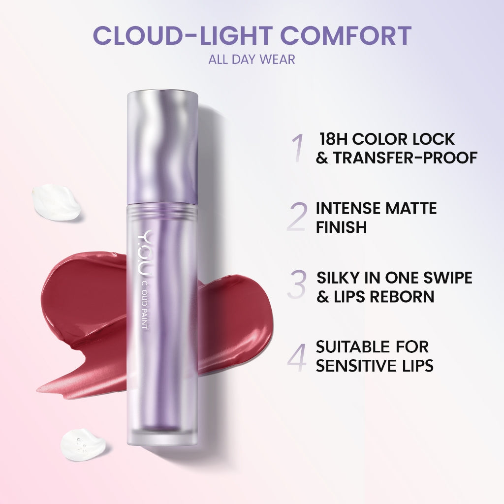 [NEW] YOU Cloud Paint Matte Lasting Lip Cream Lip Matte