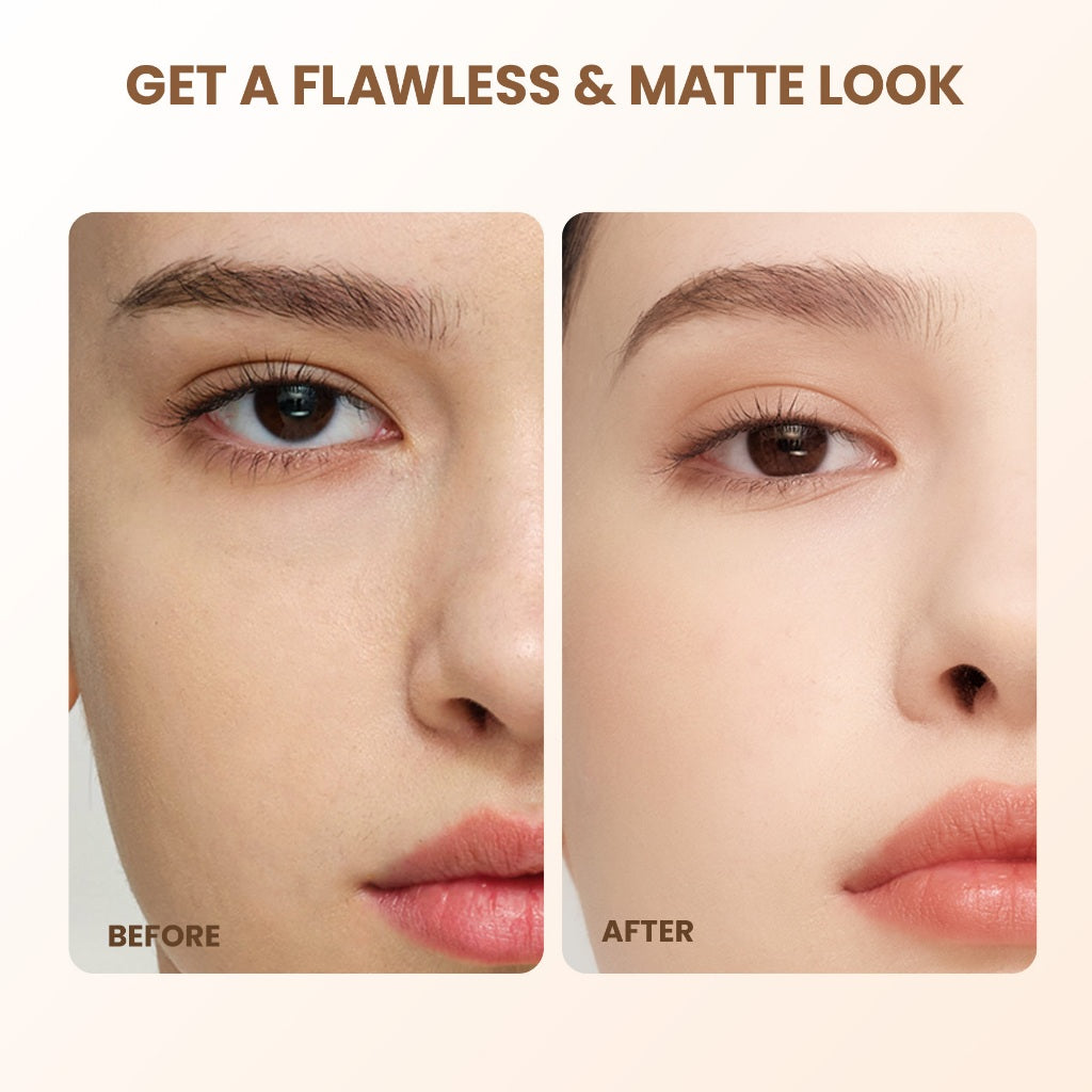 YOU Noutriwear+ Flawless Cushion Foundation Nourishing Poreless Perfect Coverage Tahan Lama 16 Jam | Cushion Long Lasting | Cushion