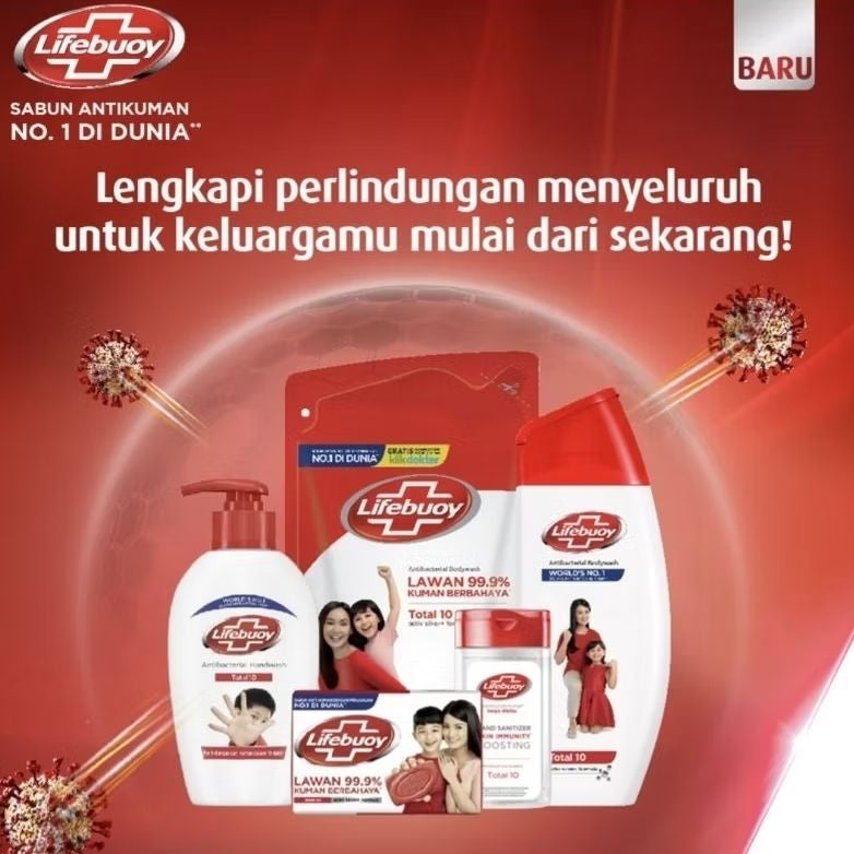 Lifebuoy Sabun Mandi Batang 4 x 100 g