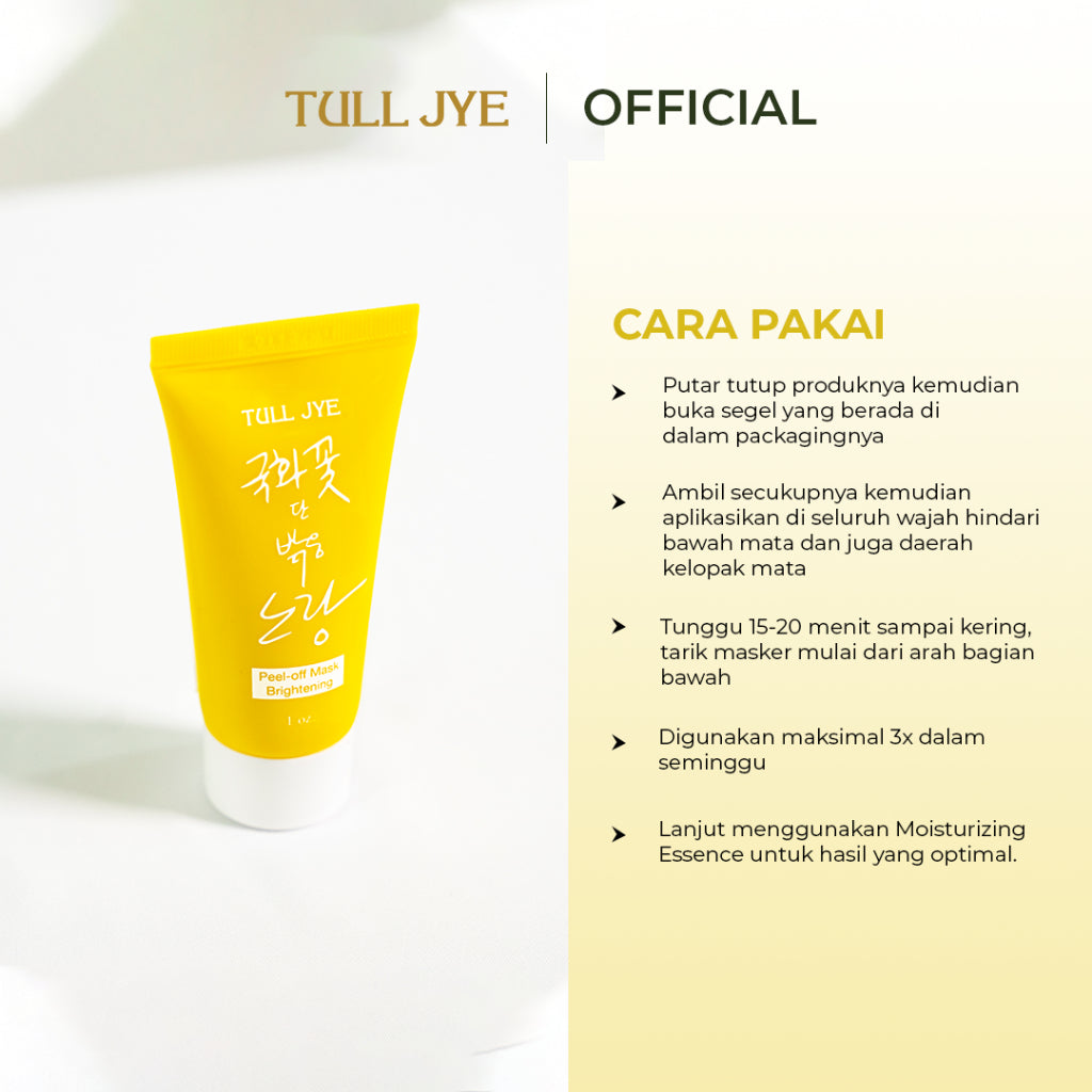 Tull Jye Peel Off Mask (Yellow=Brightening) (28,35Gr)