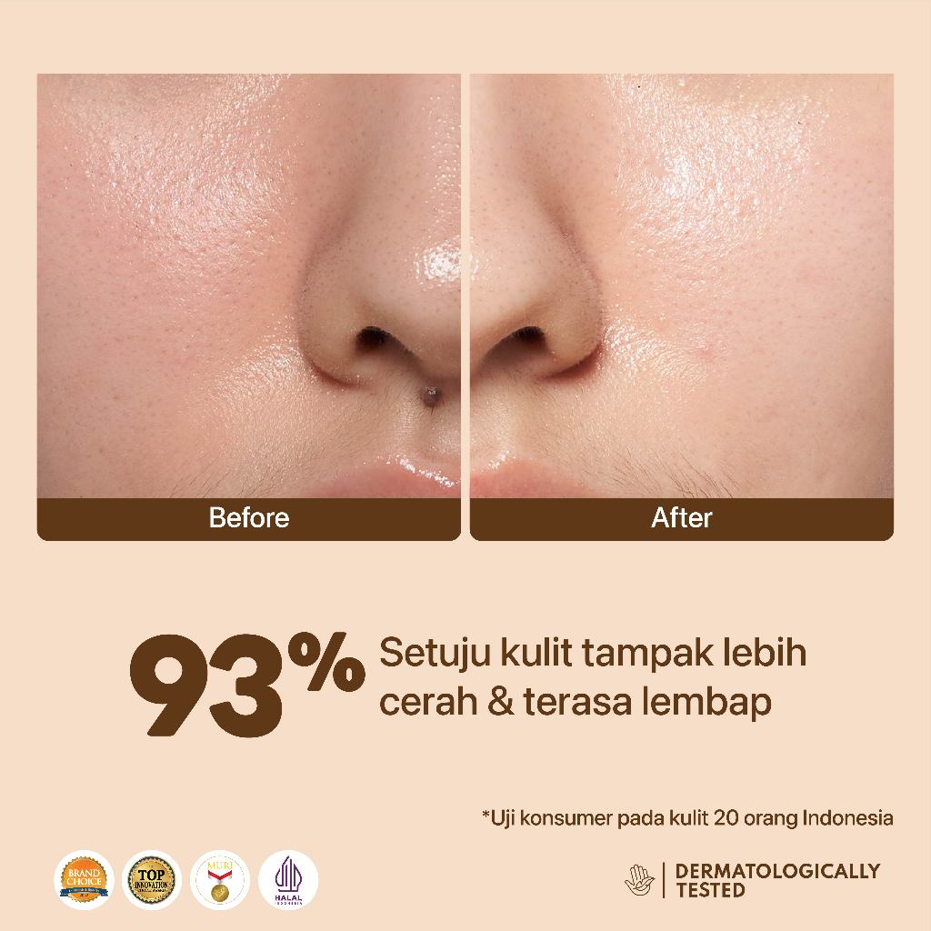 NPURE Licorice Bright & Glow Creamy light Moisturizer  / Creamy Light / Brightening Cream / 5X Bright Boost / Pelembap Wajah Cerah Glowing Semua Jenis Kulit