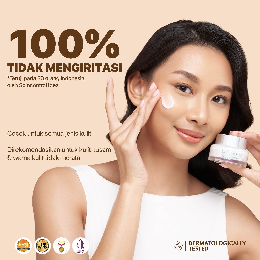 NPURE Licorice Bright & Glow Creamy light Moisturizer  / Creamy Light / Brightening Cream / 5X Bright Boost / Pelembap Wajah Cerah Glowing Semua Jenis Kulit