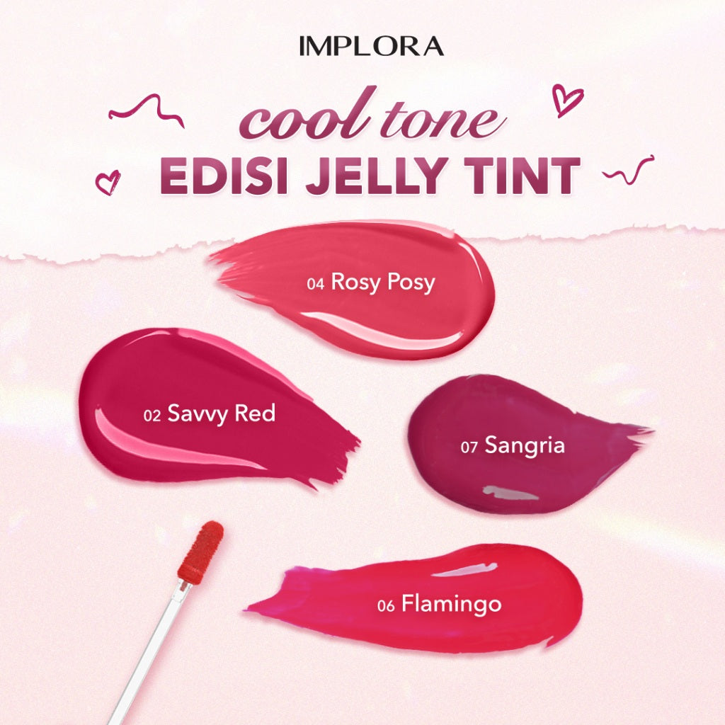 [70K FOR 5 pcs] Implora Jelly Tint Liptint Gloss Lasting