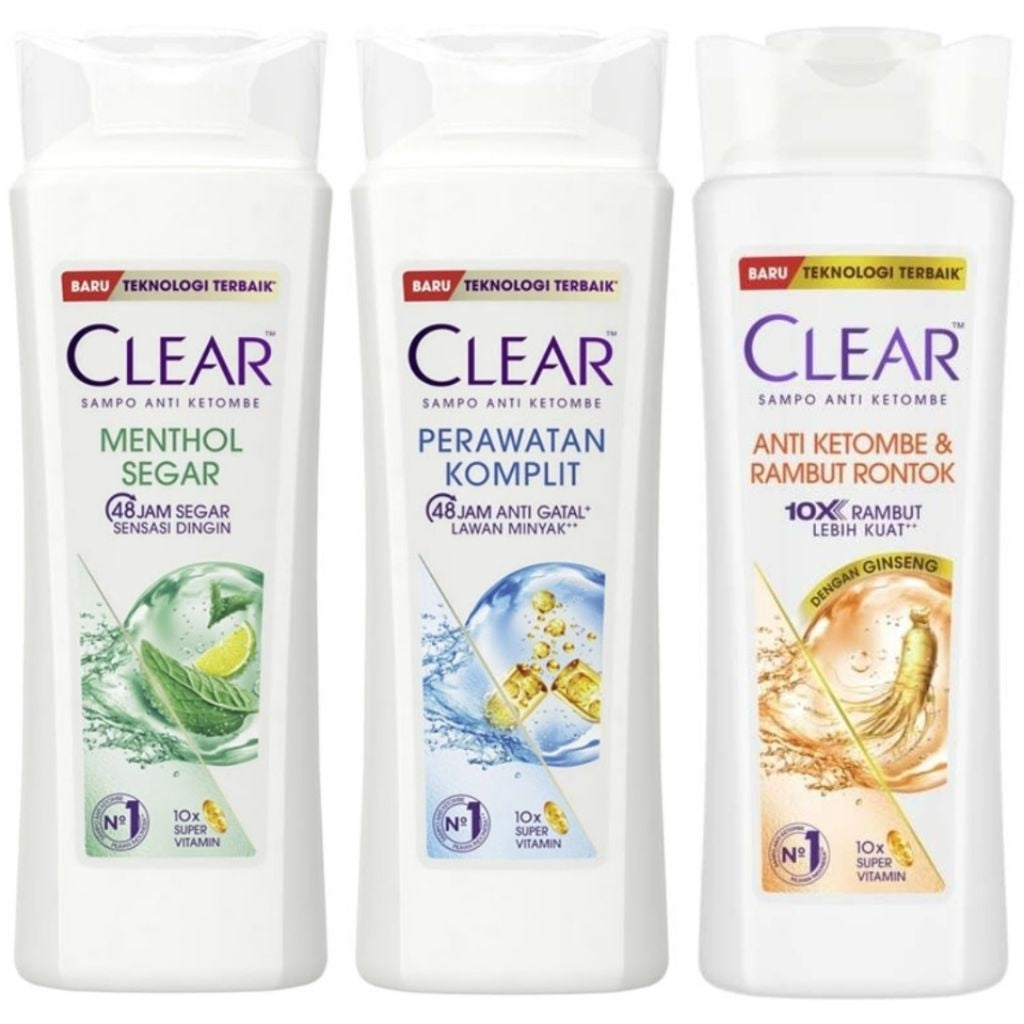 Clear Sampo Menthol Segar Botol 160ml