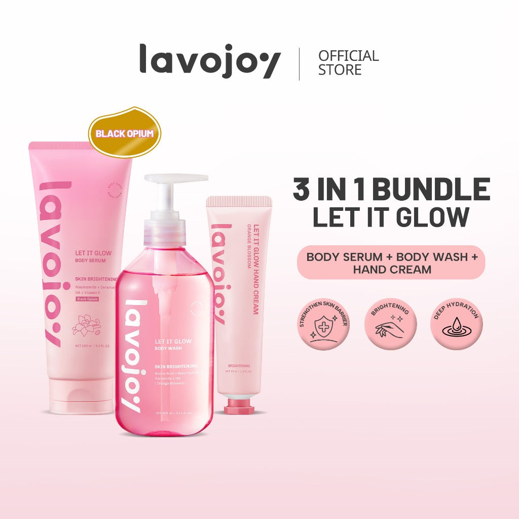 [BODY CARE SET] Lavojoy 3in1 Bundle Body Wash + Body Serum + Hand Cream | Mencerahkan l Melembabkan l Menenangkan | Memperbaiki Tekstur Kulit