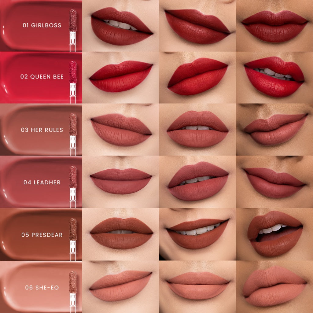 Hanasui Next Level Liplast Cream - Liplast Cream Tahan Lama Pigmented Matte Finish Maximum Coverage Ringan