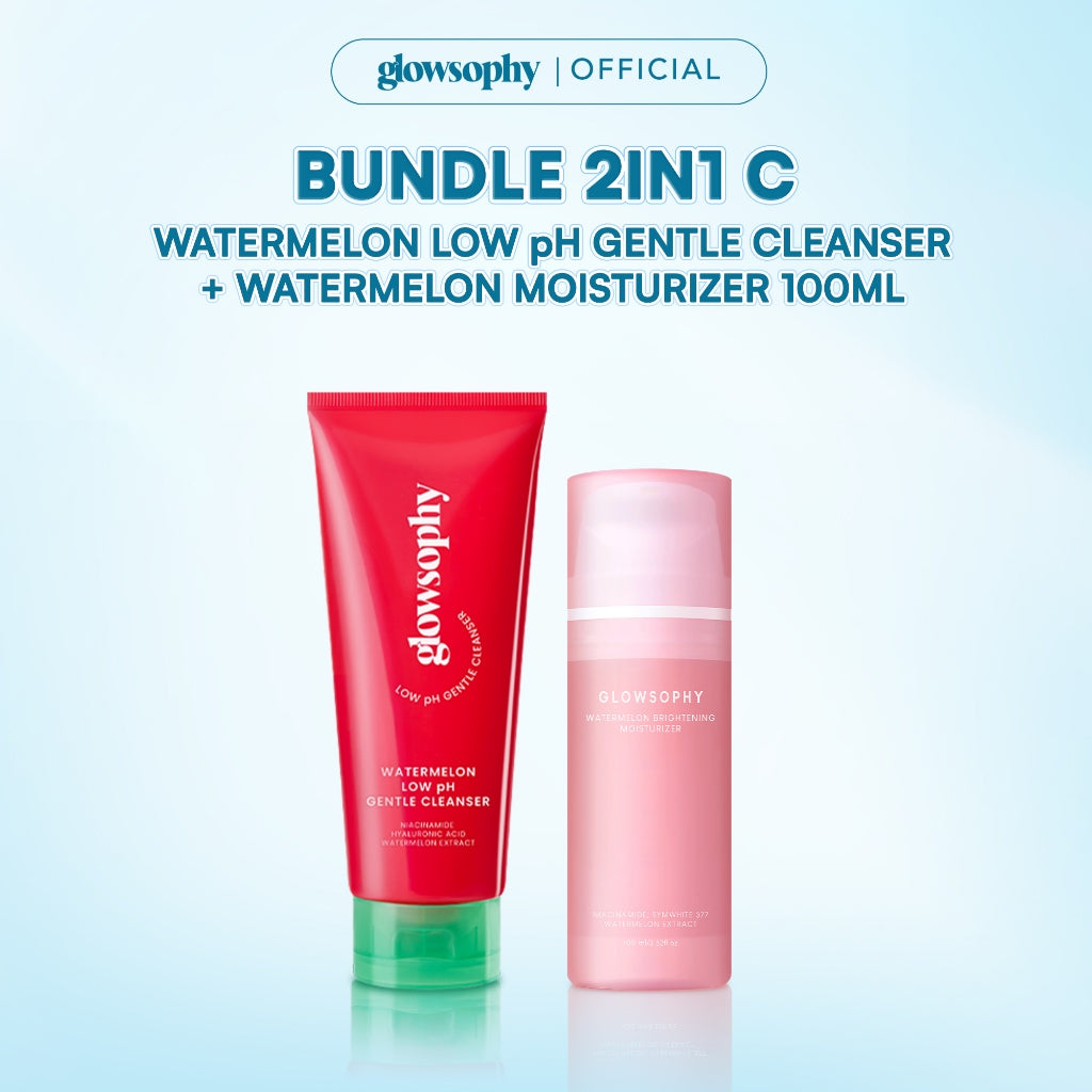 Glowsophy Bundle 2in1 Clean & Moist Duo - Gentle Cleanser + Moisturizer 100ml