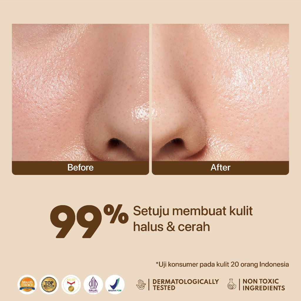 LICORICE PAD - NPURE Brightening Exfoliating Pad Licorice / Light Up / Kapas Wajah Exfoliasi Cerah Glowing