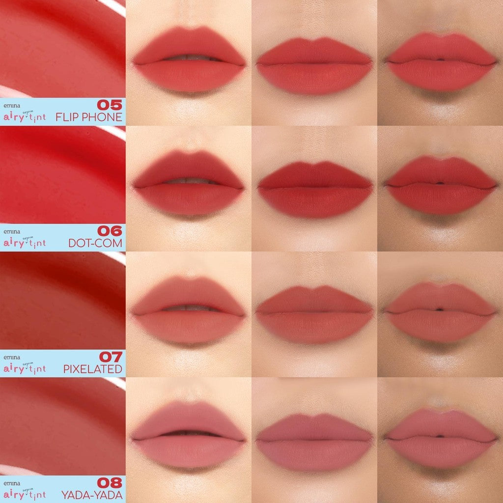 Emina Airy Surprise Tint x Muzik Tiger 3 g + Keychain - Lip Tint Ringan, Longlasting, Tahan Lama, Waterproof