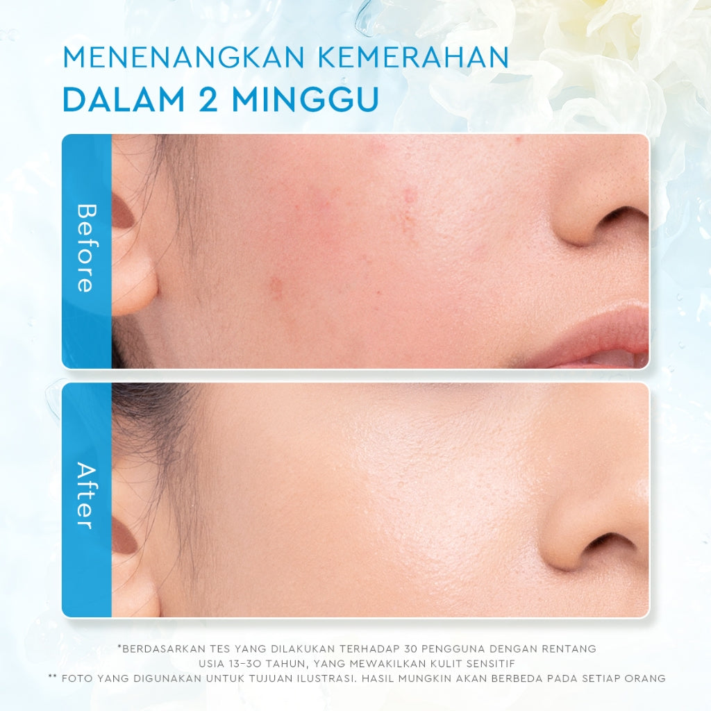 GLAD2GLOW Tremella Vita B5 Sensitive Calming Moisturizer | Gel Day & Night Cream Skincare g2g Pelembab Wajah Pemutih Wajah Mencerahkan g2glow official store