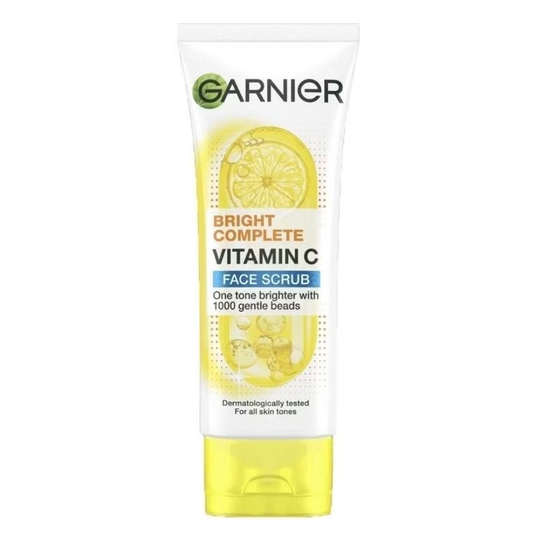 Garnier Bright Complete Pembersih Wajah Scrub Vitamin C 100 ml