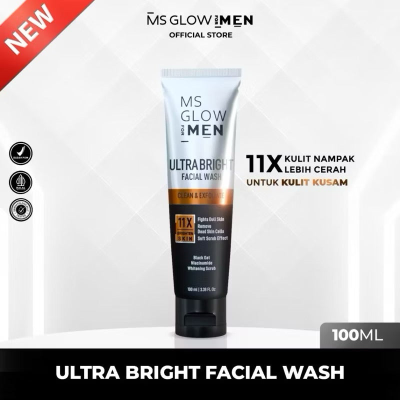 MS GLOW FOR MEN FACIAL WASH / Pilih Variasi