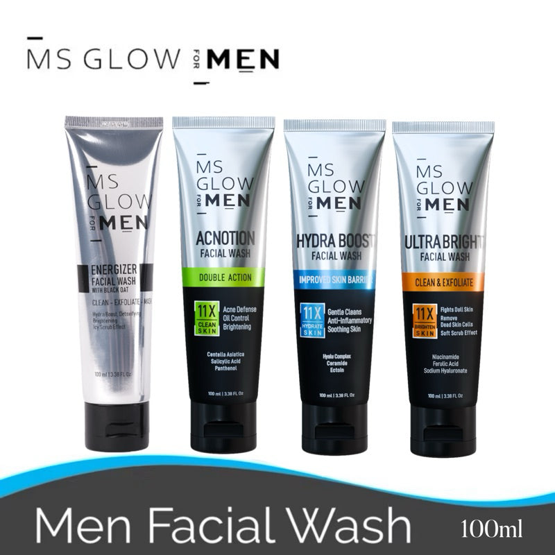 MS GLOW FOR MEN FACIAL WASH / Pilih Variasi