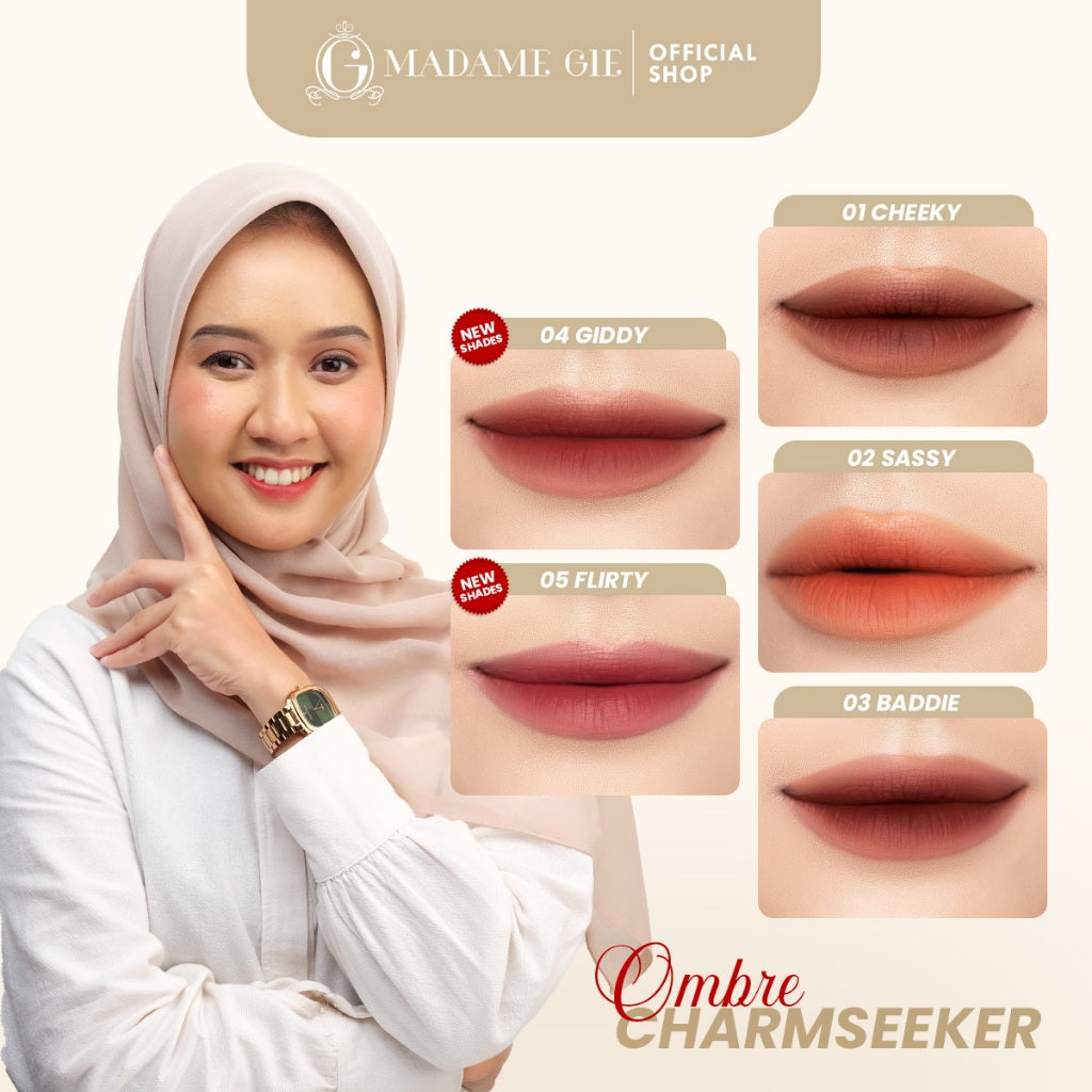 [FLASH SALE] Madame Gie Charmseeker 2in1 Ombre - Make Up Soft Matte Finish