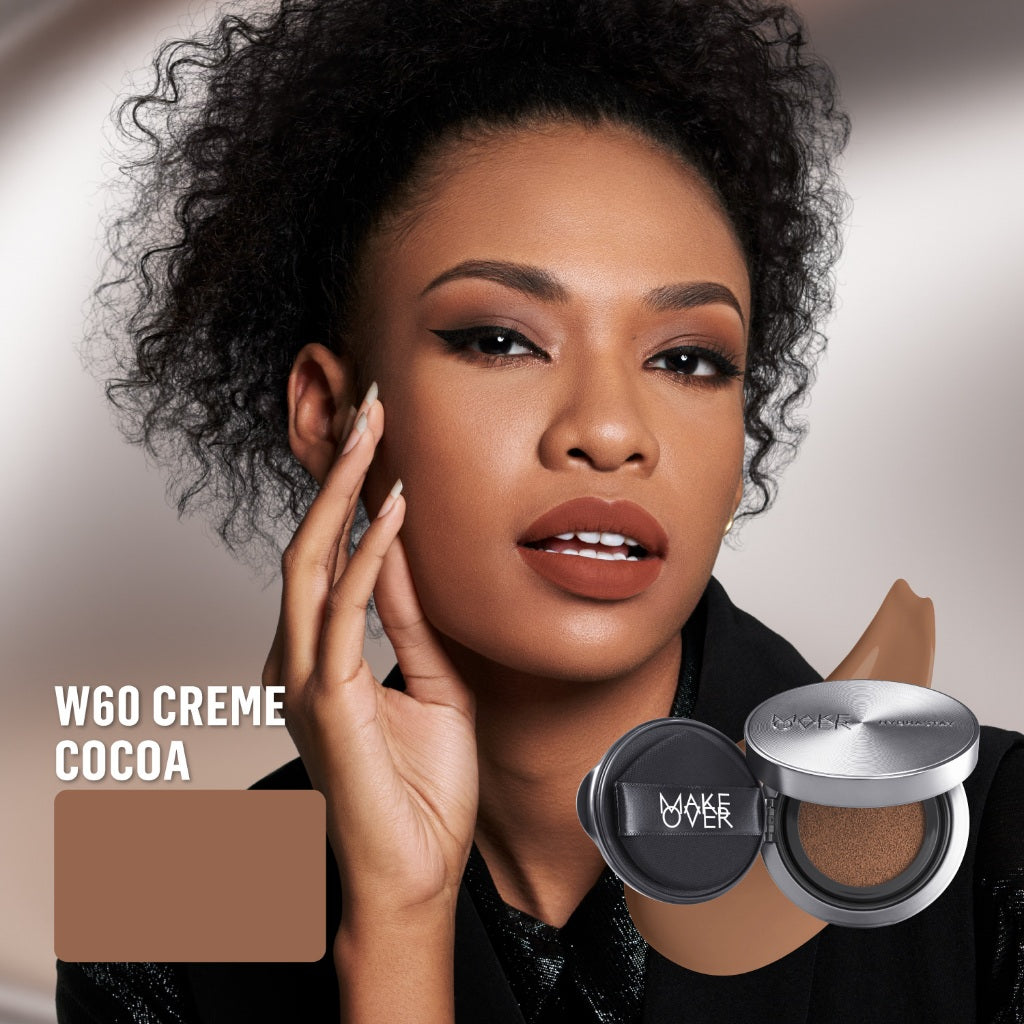 [SPECIAL 11.11] NEW! MAKE OVER Hydrastay Prismatic Glass Cushion - Glow Aqeela Sargio Cushion Plumpy Tahan Cuaca Panas Lembab Anti Crack Smudgeproof Tidak Cakey Tidak Crease High Coverage Tahan Banting Radiant Foundation Compact Makeup