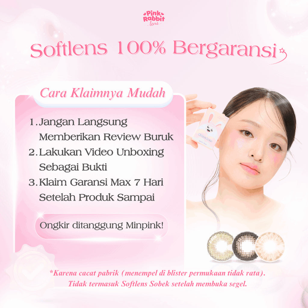PINKRABBIT SOFTLENS AERA GREY - Normal, Minus 0.5 S/D 10.00 (1PCS/Sebelah) / Softlens / Soft Lens / Lensa Kontak / Soflen / Softlens normal minus / Lensa mata / Softlense #softlensnyaman #softlensnyamanbikincantik