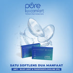 Softlens Bening CLEAR Premium Pure Eyes Comfort Power Mata Minus Jaminan Kualitas Nyaman Mata jernih