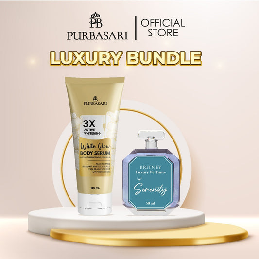 [Luxury Bundle] Purbasari Body Serum White Glow + Britney Luxury Parfume