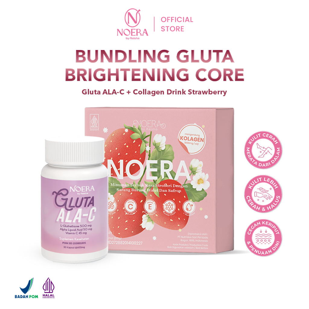 Noera Bundling Glutha Brightening Core | Gluta ALA-C & Collagen Drink Improved Formula